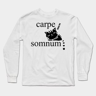 Carpe Somnum (Black) Long Sleeve T-Shirt